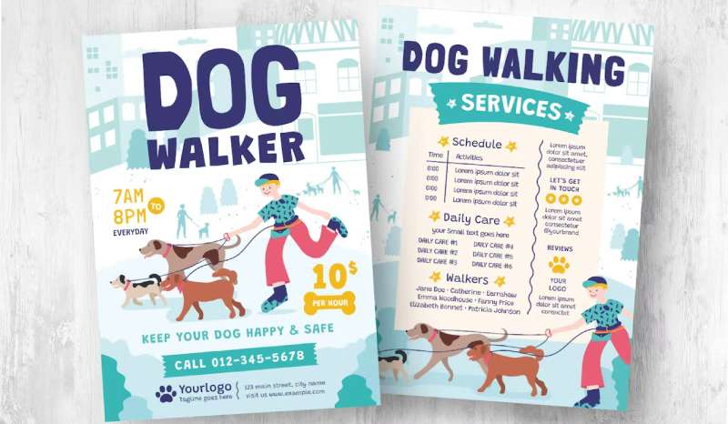 dog-walking-1 Top Dog Walking Flyers for Effective Marketing