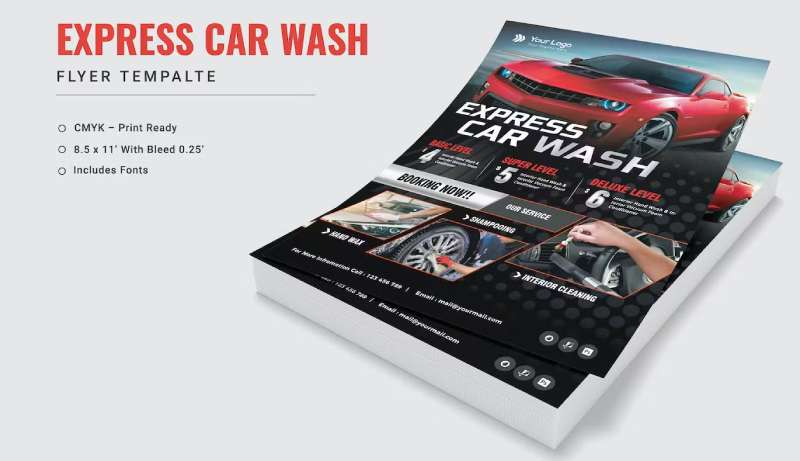 express-car-wash-1 Attention-Grabbing Car Wash Flyers for Your Business