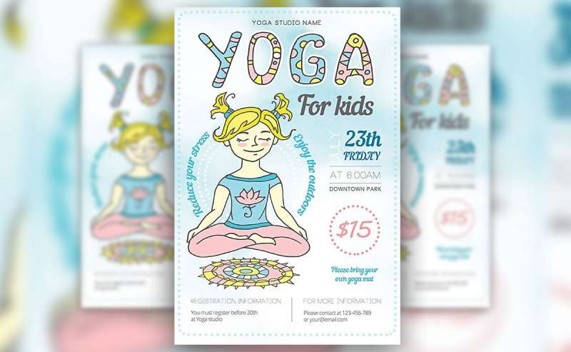 flat-illustrated-yoga-studio-flyer-template-1 Boost Your Business with These Yoga Flyers