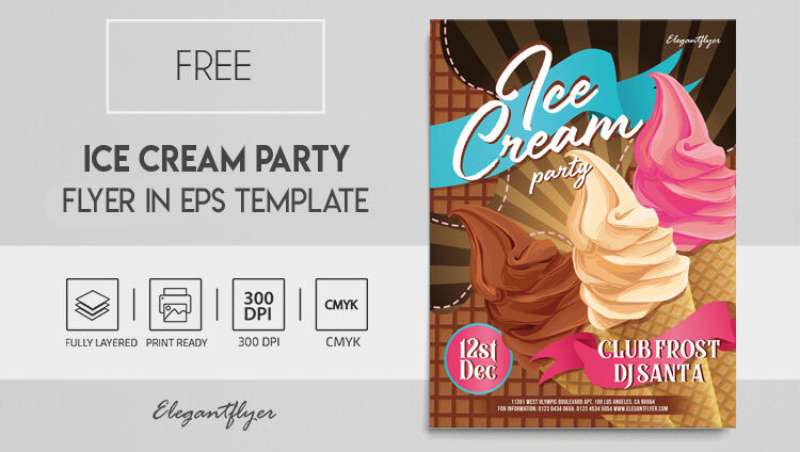 illustrative-chocolate-ice-cream-party-flyer-template-1 Scoop up Sweet Deals with These Ice Cream Flyers