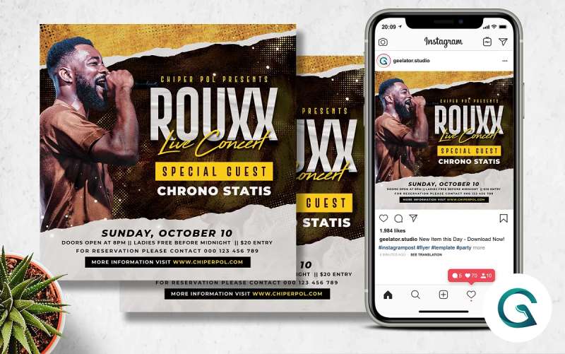 live-concert-flyer-template-preview-cm-1 Concert Flyers That Stand Out: 21 Examples and Templates