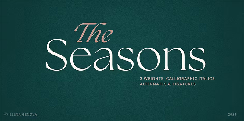 the-seasons Futura font pairing options to use in your designs
