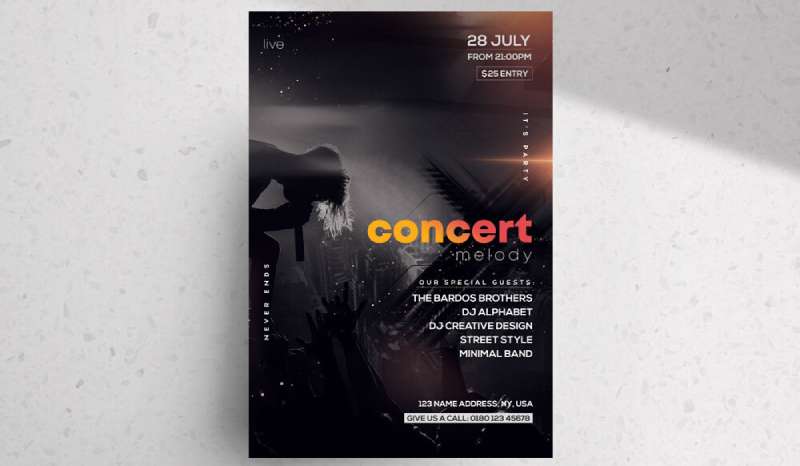 urban-concert-flyer-template-1 Concert Flyers That Stand Out: 21 Examples and Templates