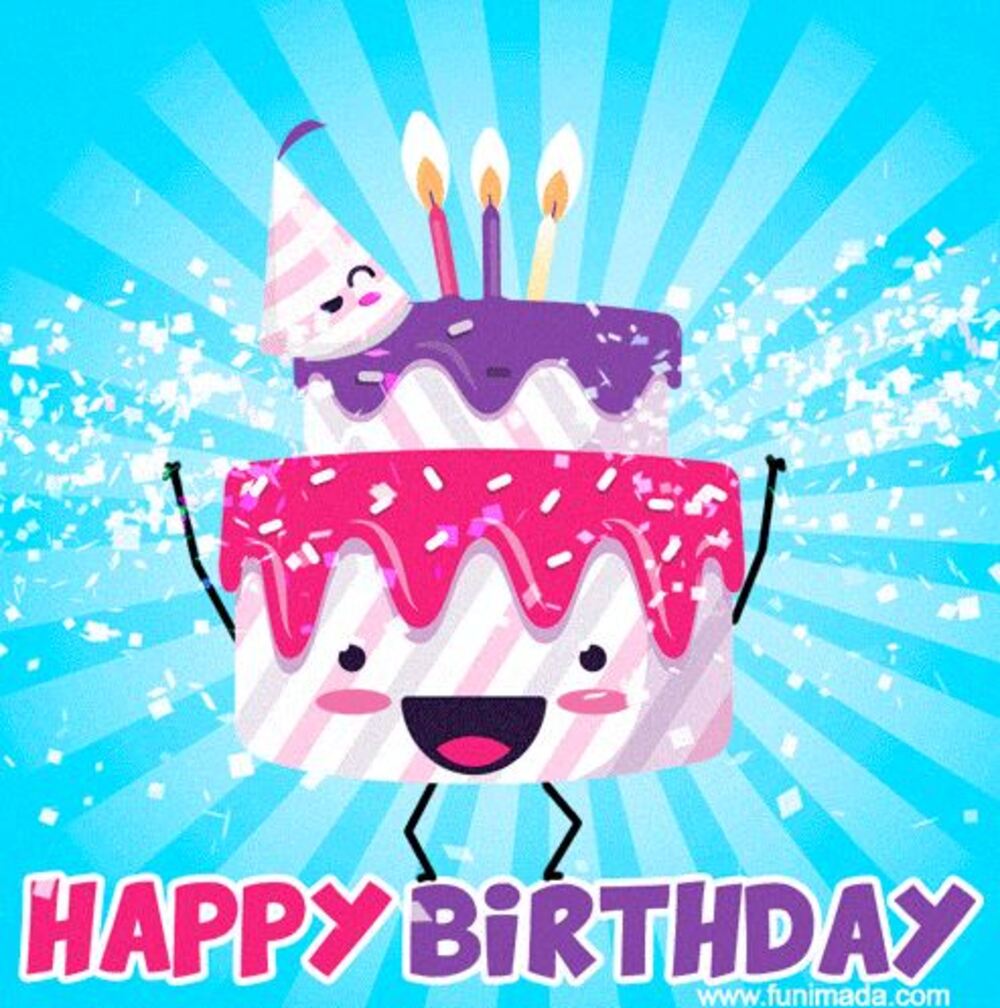 16 20+ Cute and Funny Happy Birthday Free Animated GIFs