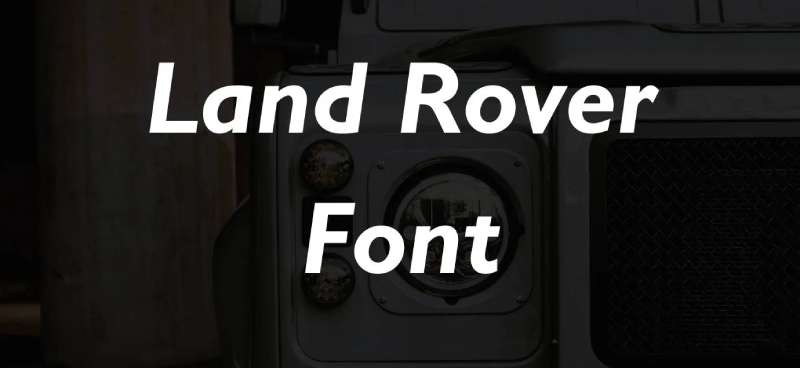 font-1 The Land Rover Logo History, Colors, Font, and Meaning