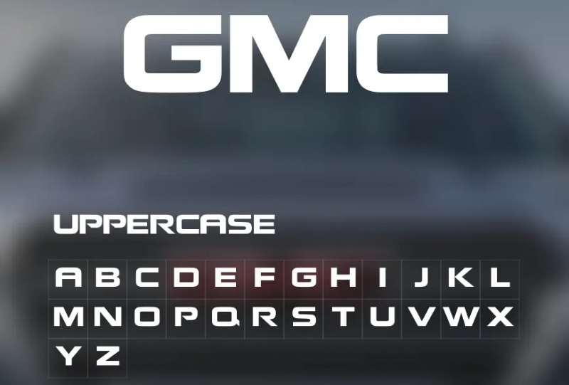 font-1-5 The GMC Logo History, Colors, Font, and Meaning