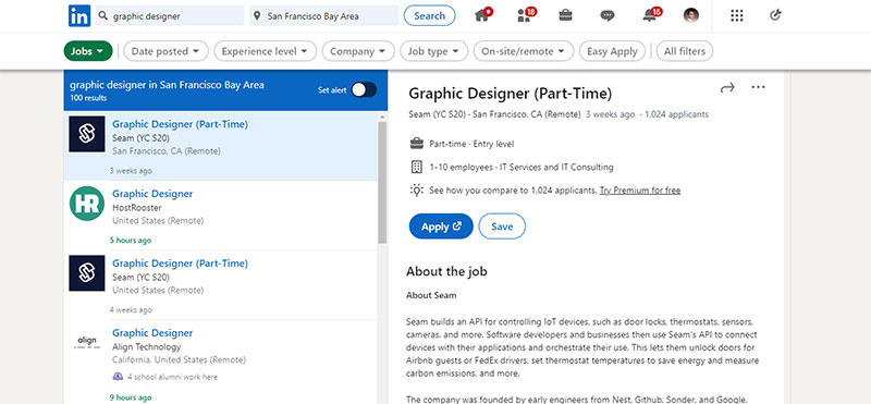 Job-in-Graphic-Design-on-Linkedin How to Become a Graphic Designer: A Comprehensive Guide