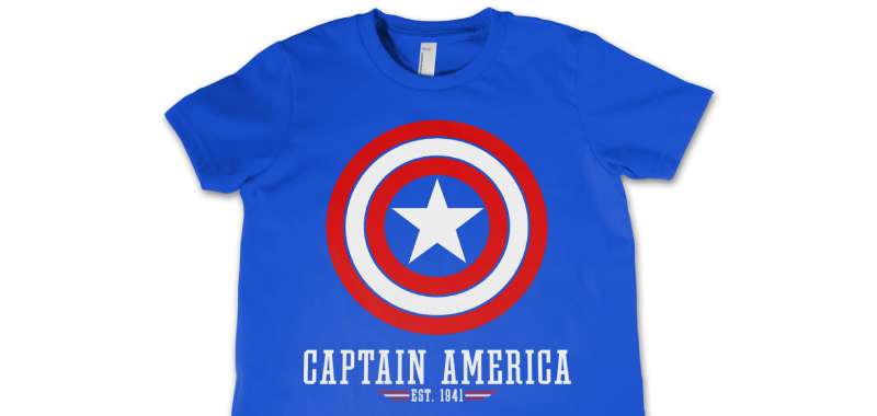 Merch-3-1 The Captain America Logo History, Colors, Font, and Meaning