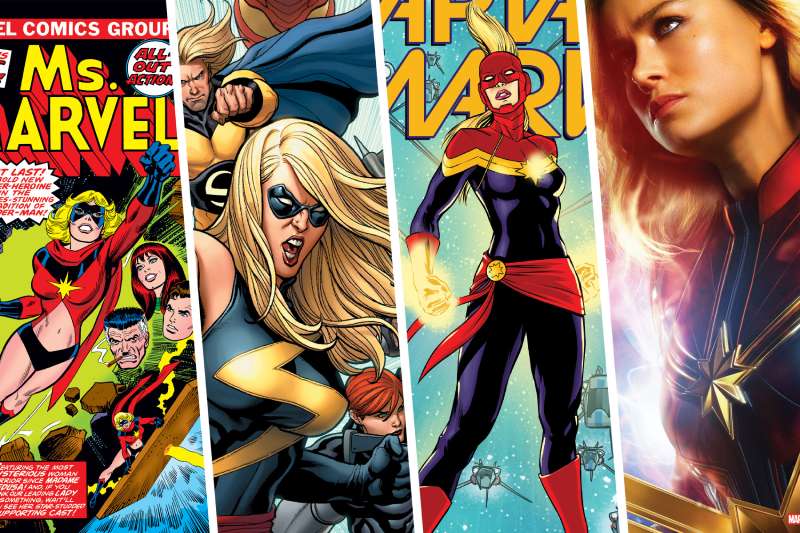comic-to-big-screen-1 The Captain Marvel Logo History, Colors, Font, and Meaning