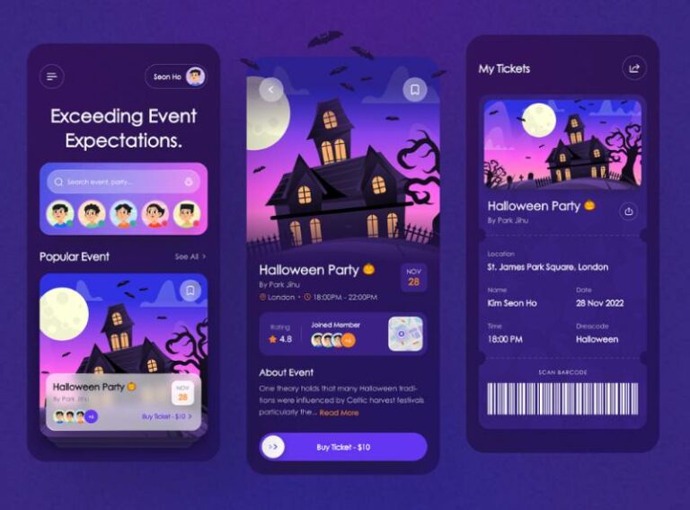 Creating An Event App 21 Event App Design Examples With Lovely Interfaces