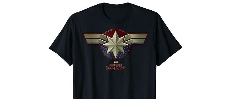 tshirts The Captain Marvel Logo History, Colors, Font, and Meaning