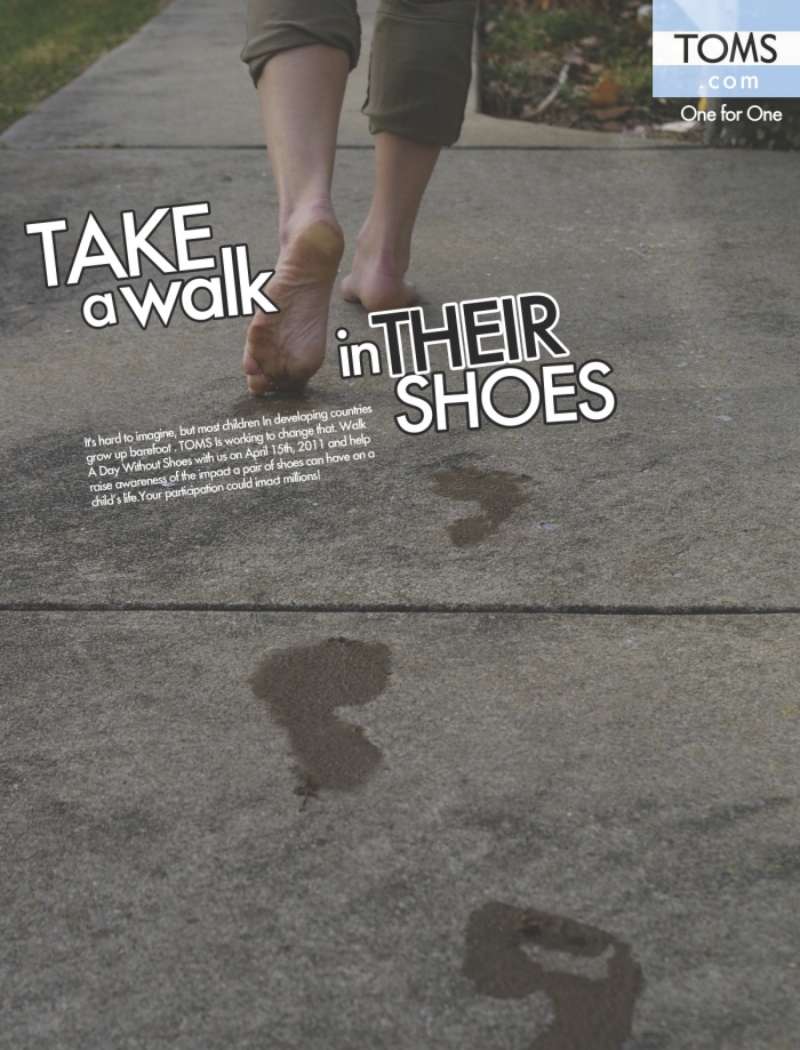 14-25 TOMS Ads: One for One, Step with Purpose