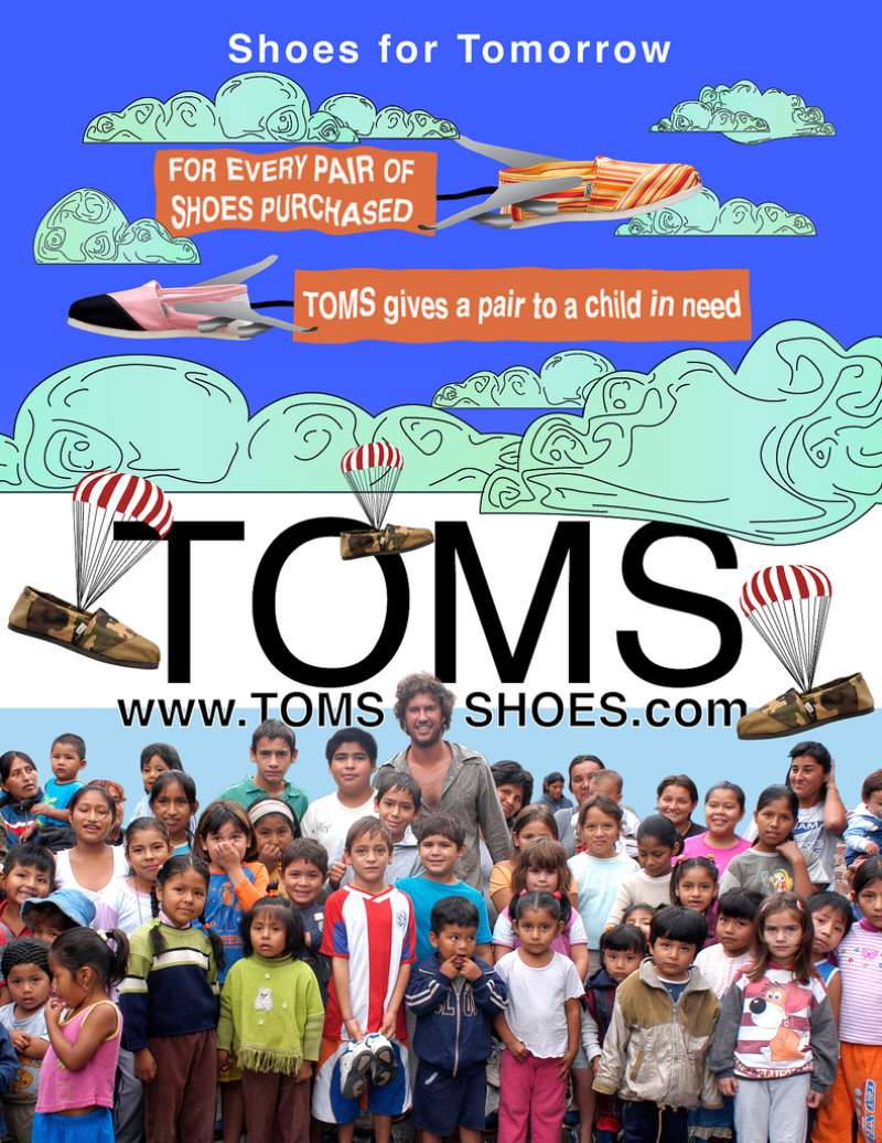 26-25 TOMS Ads: One for One, Step with Purpose