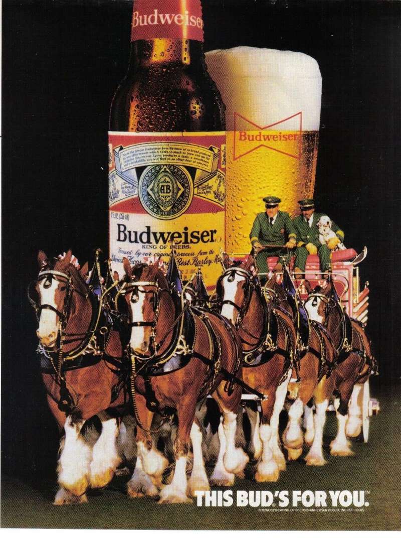 27-20 Budweiser Ads: King of Beers, Celebrate the Great Moments