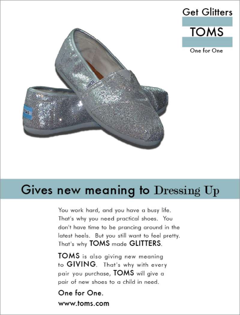 5-26 TOMS Ads: One for One, Step with Purpose