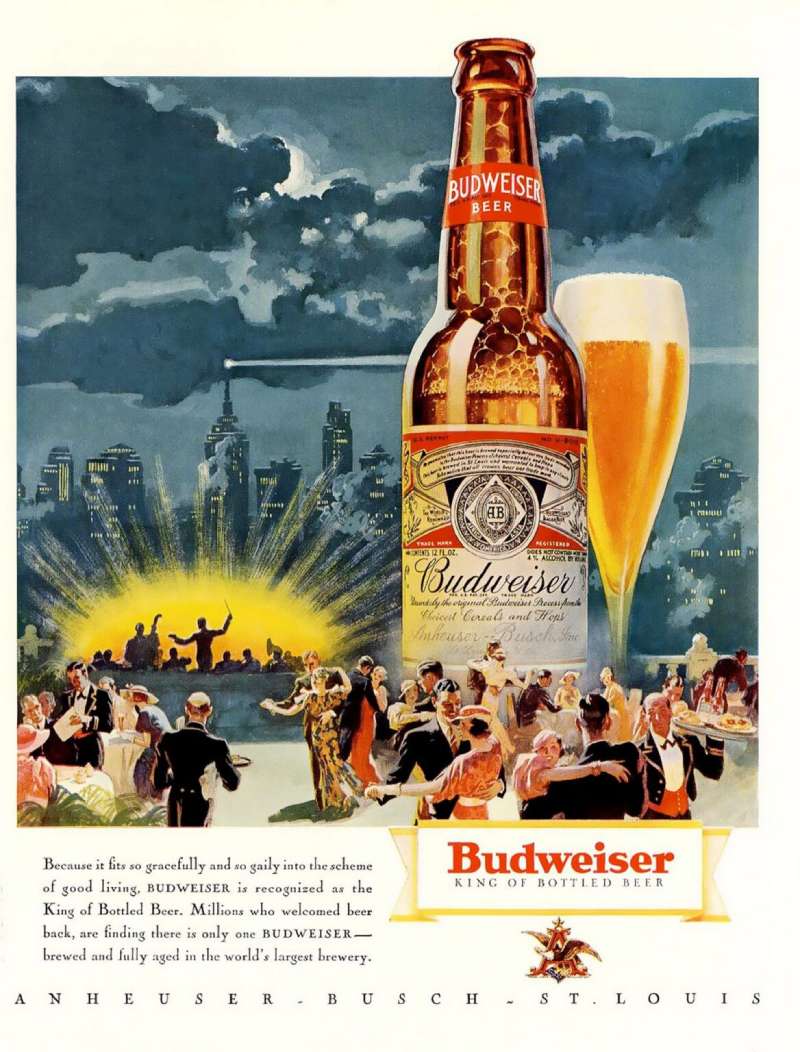8-19 Budweiser Ads: King of Beers, Celebrate the Great Moments