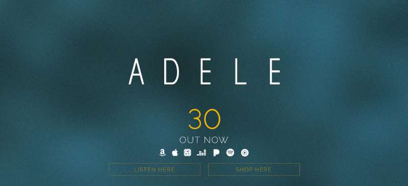 Adele Awesome Examples Of Websites For Singers