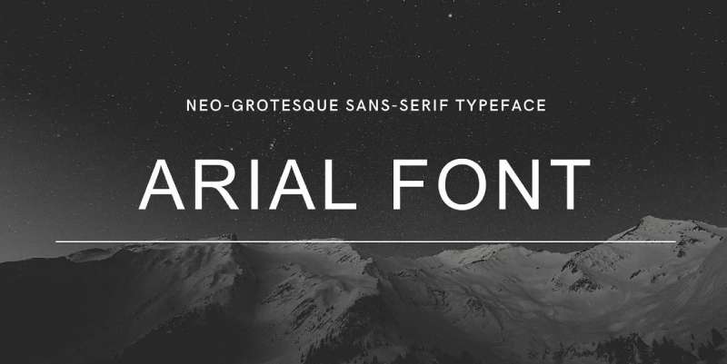 Arial-Font-1 Photoshop Font Picks: The 29 Best Fonts for Photoshop