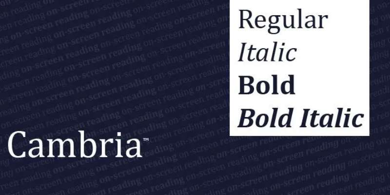 Cambria-1-1 Professional Typography: The 20 Best Fonts for Professional Documents