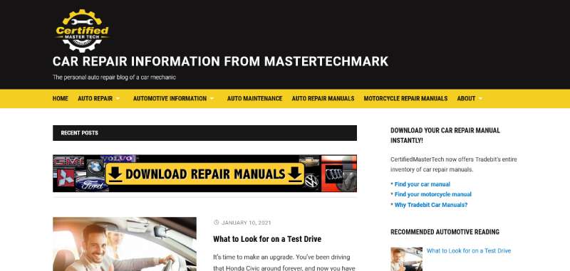 Certified-Master-Tech 16 Auto Repair Website Design Exampless that Turn Heads