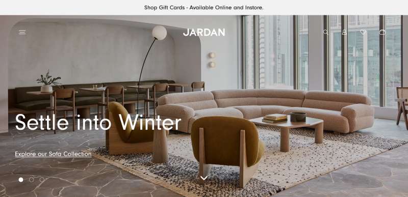JARDAN-FURNITURE Inspiration For Furniture Website Design: 14 Sites
