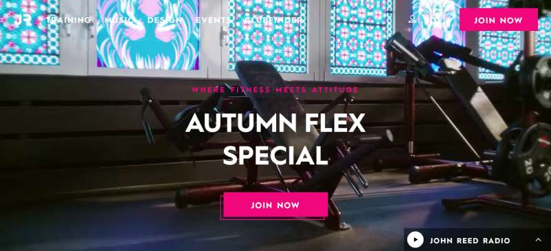 JOHN-REED-FITNESS Examples of Great Gym Websites to Inspire You