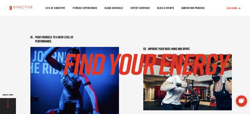 KINECTIVE-FITNESS-CLUB Examples of Great Gym Websites to Inspire You