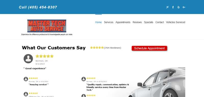 Master-Tech-Auto 16 Auto Repair Website Design Exampless that Turn Heads