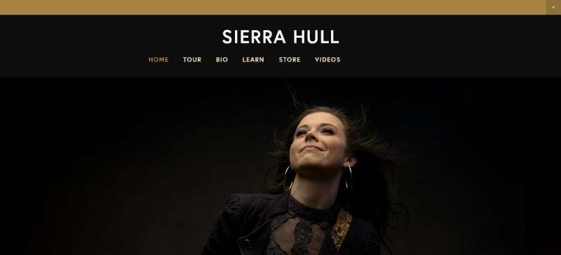 SIERRA-HULL Awesome Examples Of Websites For Singers