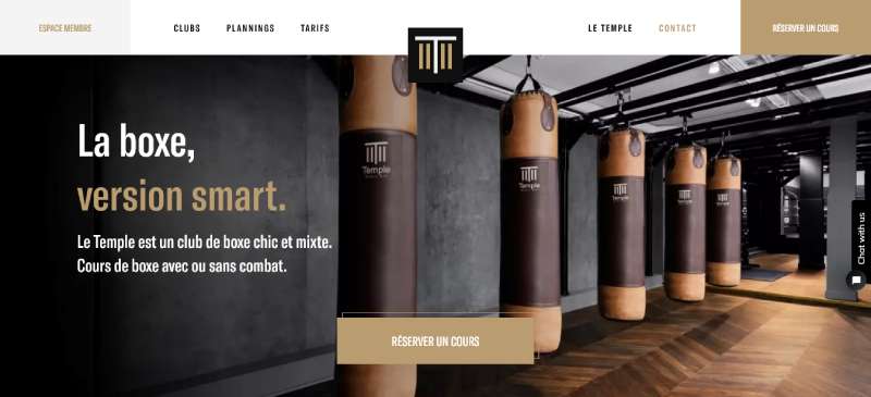 TEMPLE-NOBLE-ART Examples of Great Gym Websites to Inspire You