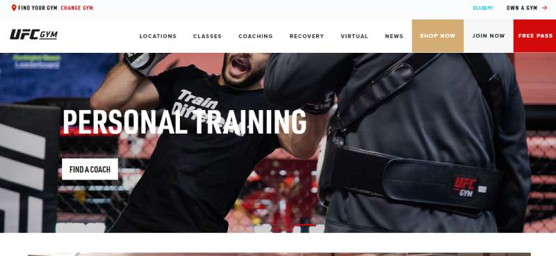 UFC-GYM Examples of Great Gym Websites to Inspire You