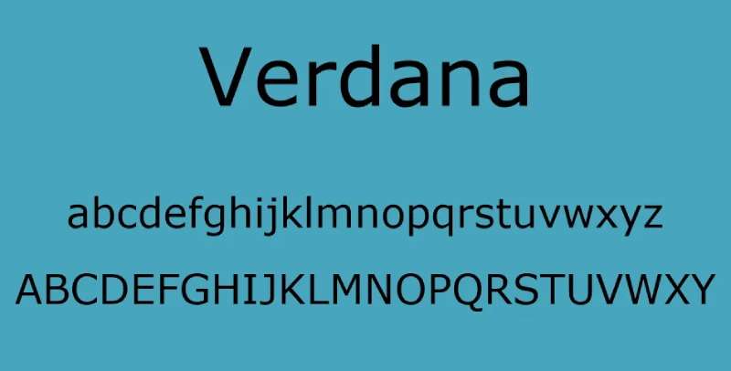 Verdana-Font-2-1 The Tumblr font: What font does Tumblr use?