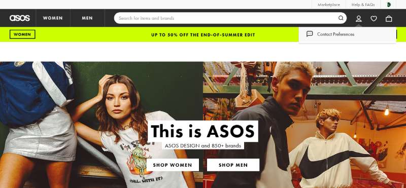 ASOS 29 Top Fashion Website Design Examples to Inspire Your Creativity