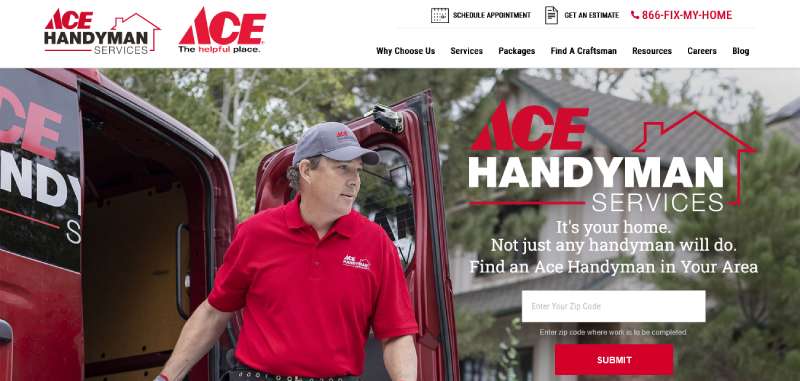 Ace-Handyman-Services Handyman Website Design Inspiration: 14 Examples