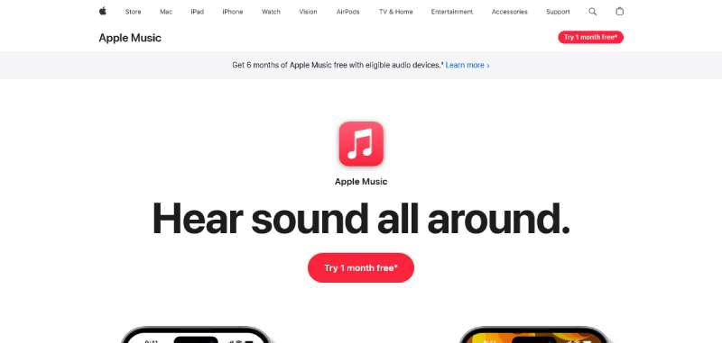 Apple-Music 29 Subscription Website Design Examples To See