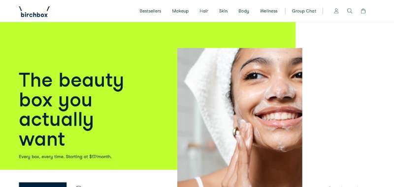 Birchbox 29 Subscription Website Design Examples To See