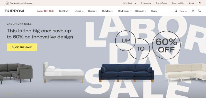 Burrow 22 BigCommerce Website Design Examples To Inspire You