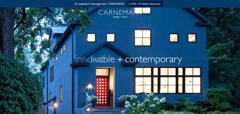CARNEMARK-design-build 22 Contractor Website Design Examples that Build Trust
