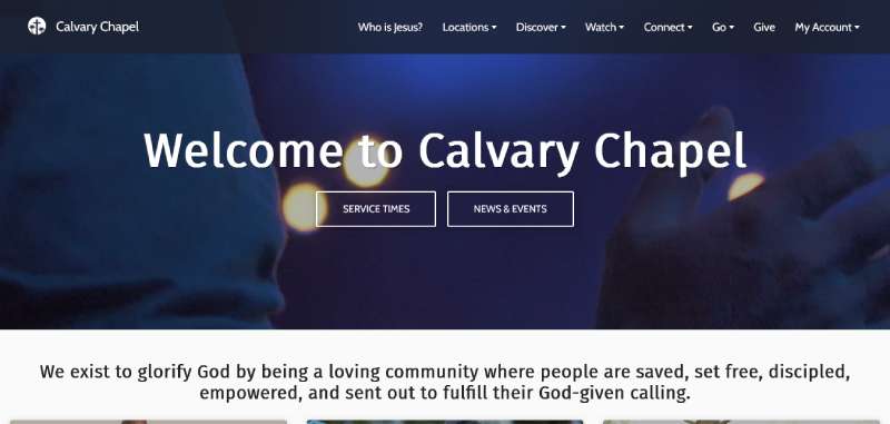 Calvary 22 Church Website Design Examples To Check Out