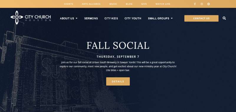 City-Church 22 Church Website Design Examples To Check Out