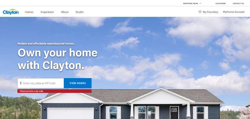 Clayton-Homes Home Builder Website Design: 22 Inspirational Examples