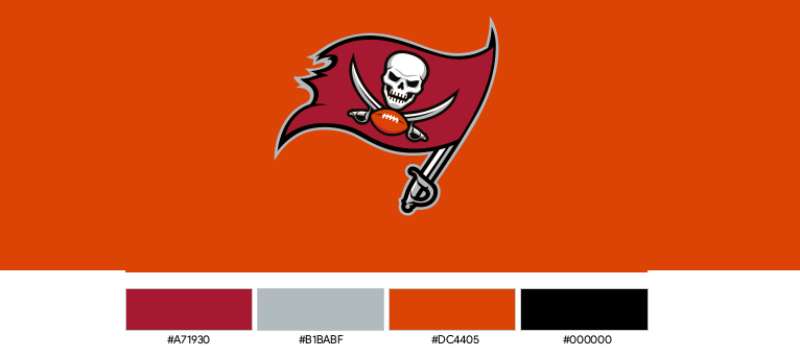 Colour-15 The Tampa Bay Buccaneers Logo History, Colors, Font, and Meaning