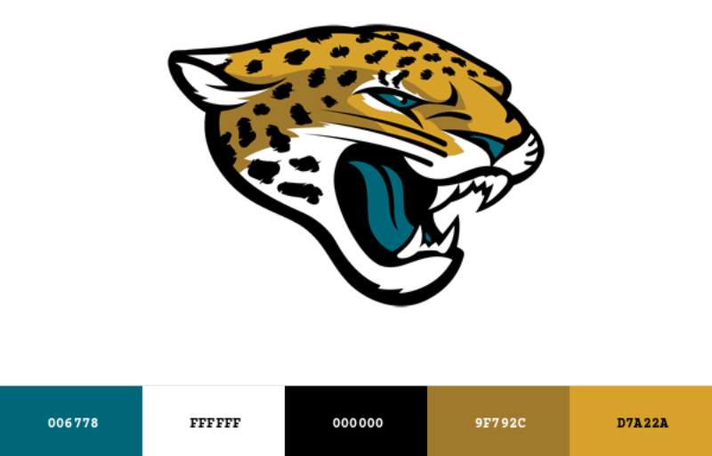 Colour-5 The Jacksonville Jaguars Logo History, Colors, Font, and Meaning