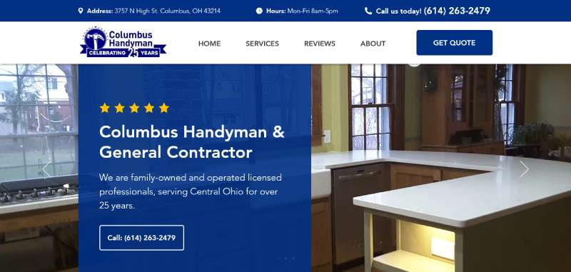 Columbus-Handyman Handyman Website Design Inspiration: 14 Examples