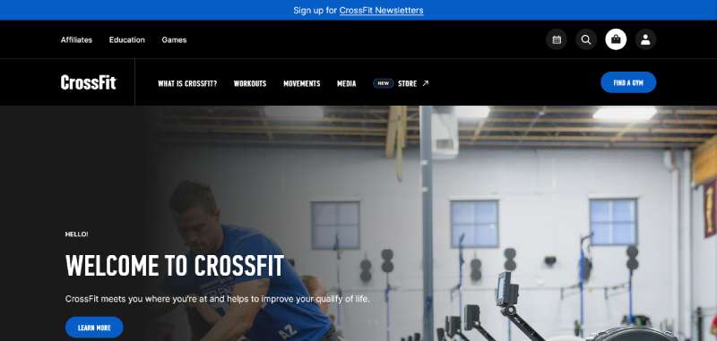 CrossFit 27 Fitness Website Design Examples to Get Your Pulse Racing