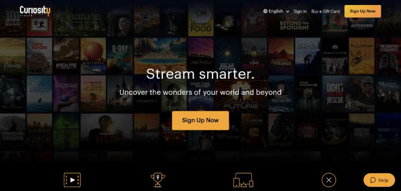 CuriosityStream 29 Subscription Website Design Examples To See