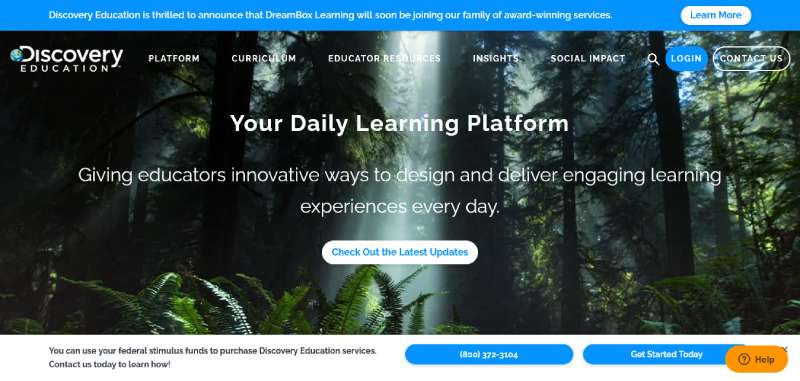Discovery-Education Education Website Design: 27 Great Examples