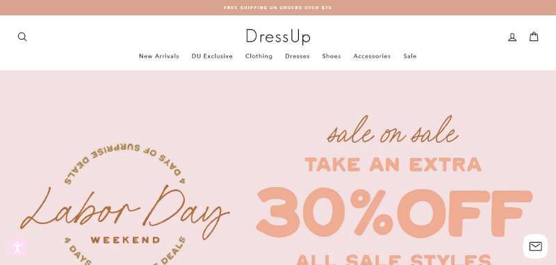 Dress-Up 22 BigCommerce Website Design Examples To Inspire You