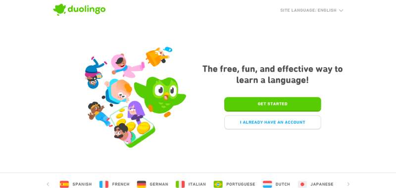 Duolingo Education Website Design: 27 Great Examples