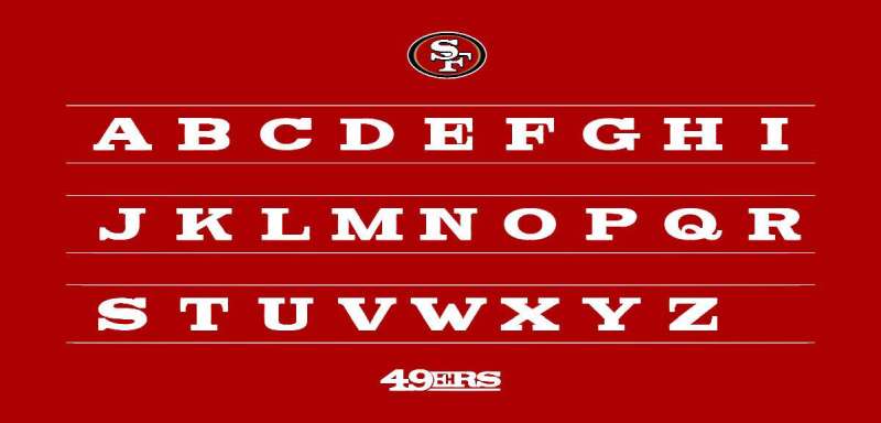 Font-1-8 The San Francisco 49ers Logo History, Colors, Font, and Meaning